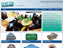 Tablet Screenshot of capecodshell.com